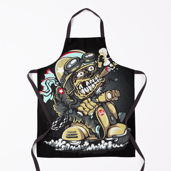 Item preview, Smoking ape on motorcycle designed and sold by Aleph-Mga.
