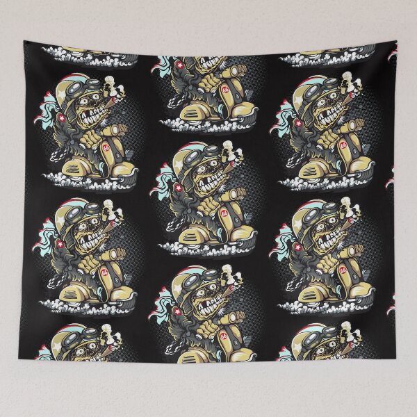 Item preview, Smoking ape on motorcycle designed and sold by Aleph-Mga.