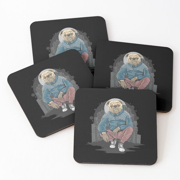 Item preview, hiphop pug dog building background, hiphop pug dog in city designed and sold by GreyStanzione1.