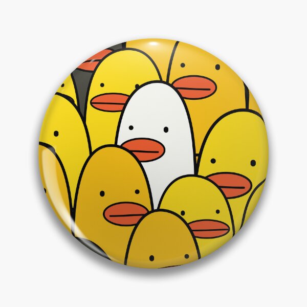 Item preview, Cute duck pattern yellow white black designed and sold by fluffyfamcraft.