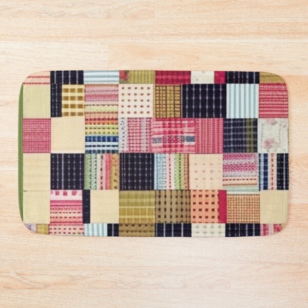 Item preview, Burlap Patchwork quilt  designed and sold by Roxburylane.