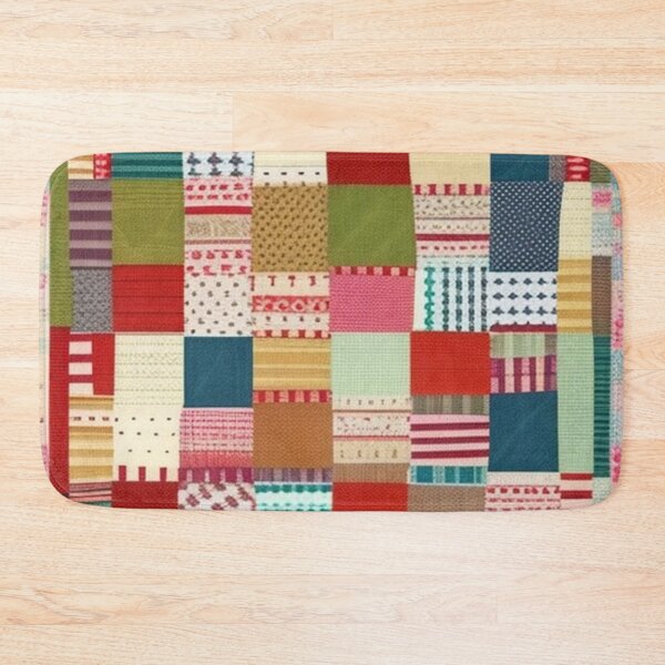 Item preview, Burlap Patchwork quilt  designed and sold by Roxburylane.