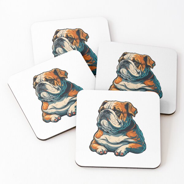 Item preview, cool bulldog, watercolor bulldog, bulldog designed and sold by GreyStanzione1.