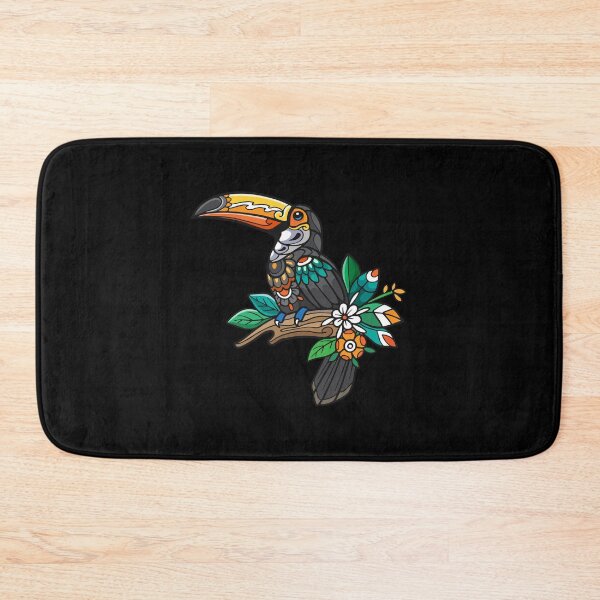Item preview, colorful toucan bird zentangle, colorful toucan bird, toucan bird on tree branch designed and sold by GreyStanzione1.