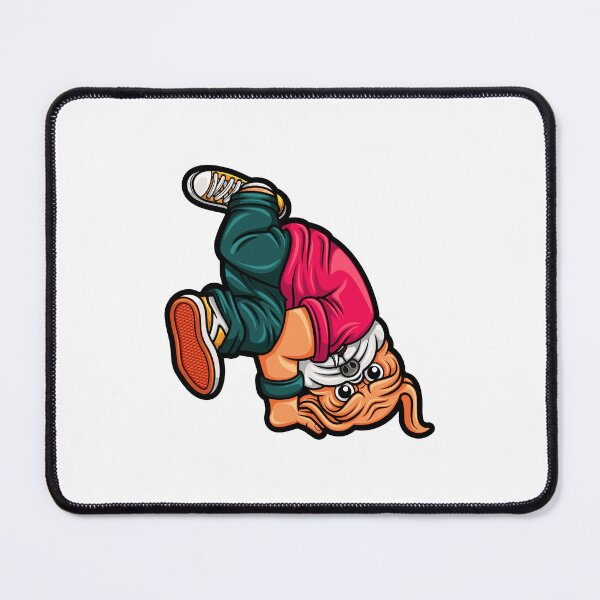 Item preview, cute dog dancing breakdance, cartoon dog dancing hiphop, dog breakdance designed and sold by GreyStanzione1.