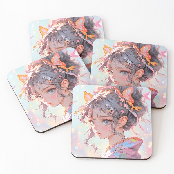 Artikelvorschau, Entzückendes Pastell-Schmetterlings-Anime-Mädchen entworfen und verkauft von bubblegoth.