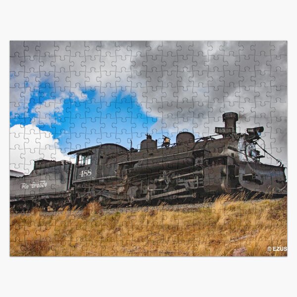 Item preview, Steam Train-Heavy Metal 1,000 Piece Jigsaw Puzzle Challenge ~ Comes In A Metal Gift/Storage Box. Also, It's “TIME” To Check Out The Matching 10.25” Wall Clock. designed and sold by MoreEZUSA-Here.