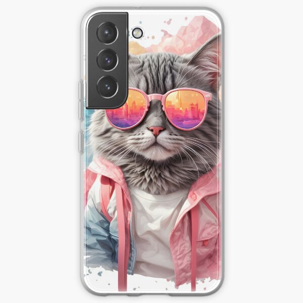 Galaxy S8+ cute dj cat - Cute Graphic Design Illustration cat Case
