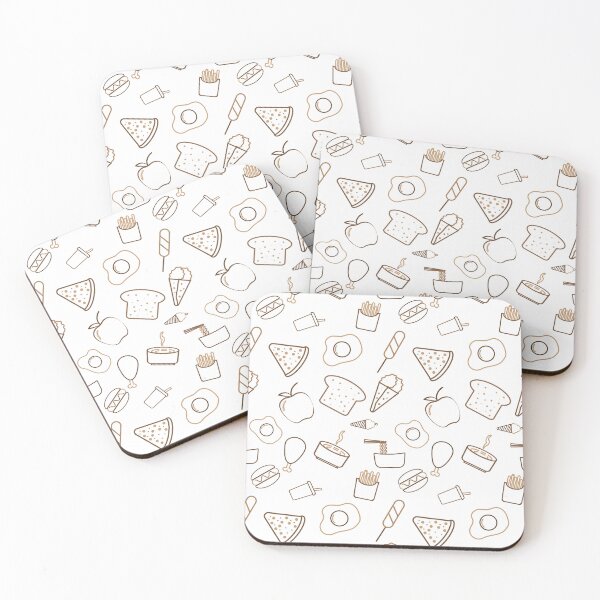Item preview, Food Icons Pattern designed and sold by DesignDazzles.