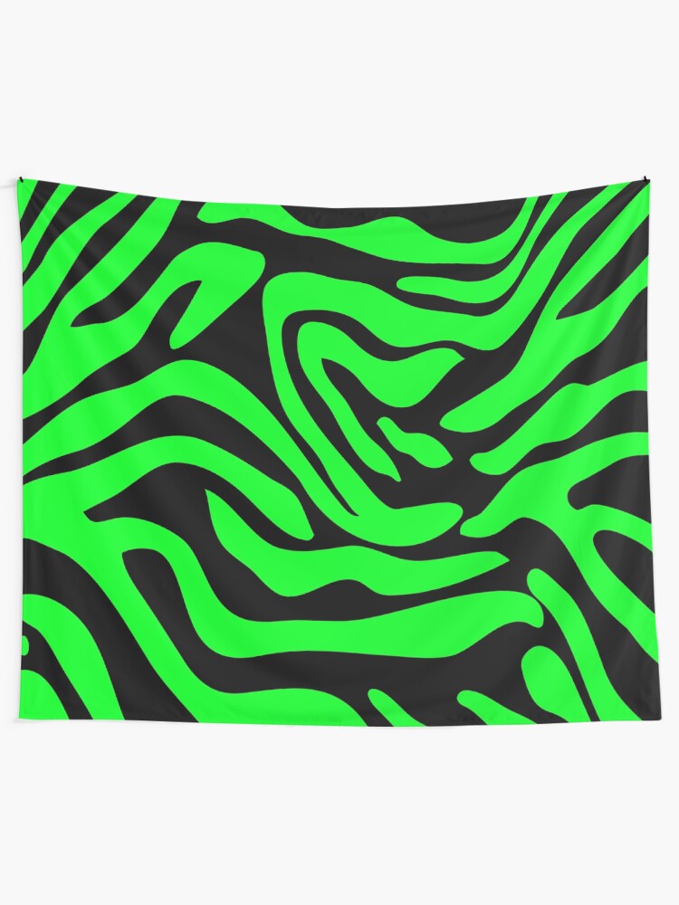 black and green tapestry