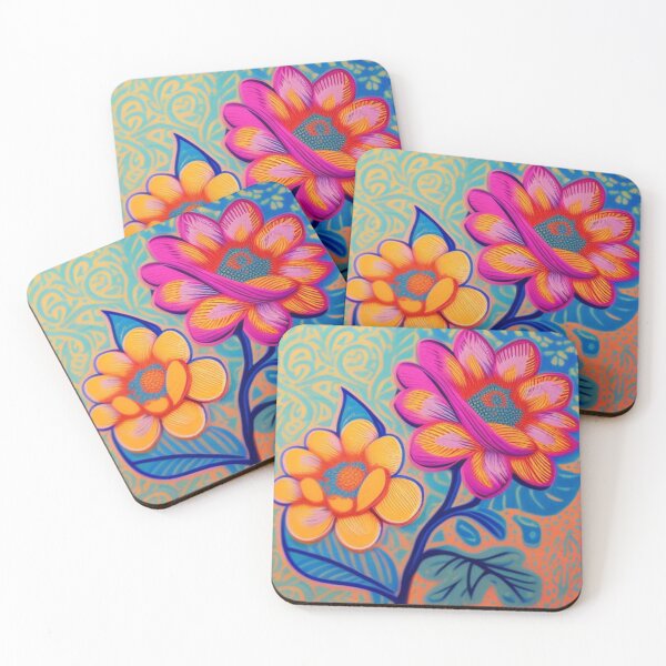 Item preview, Textured floral painting designed and sold by Roxburylane.