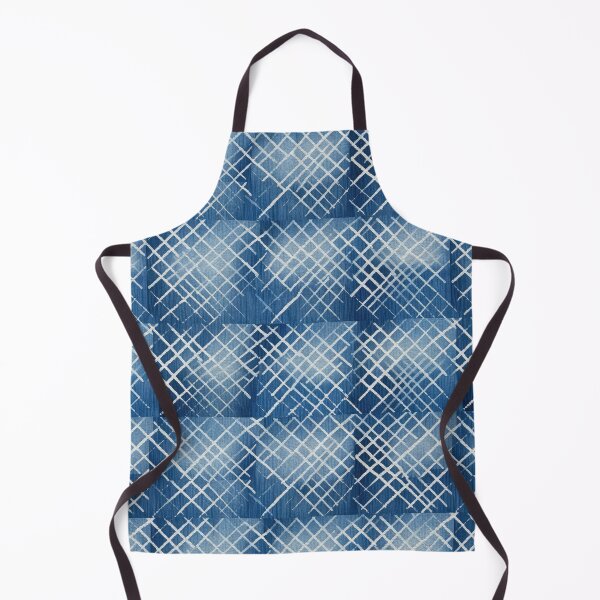 Item preview, Shibori Indigo Mudcloth Quilt Patchwork Pattern No1 designed and sold by Atomura.