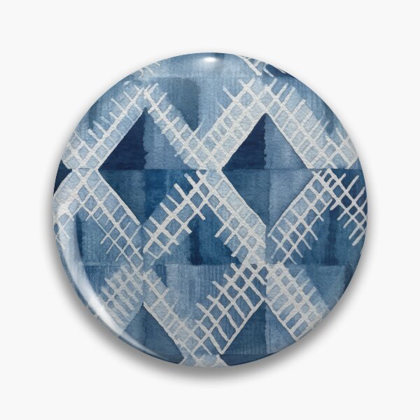 Item preview, Shibori Indigo Mudcloth Quilt Patchwork Pattern No2 designed and sold by Atomura.