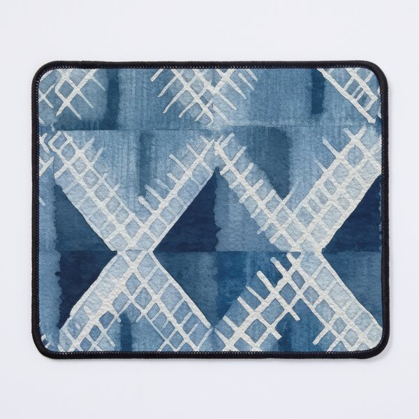 Item preview, Shibori Indigo Mudcloth Quilt Patchwork Pattern No2 designed and sold by Atomura.