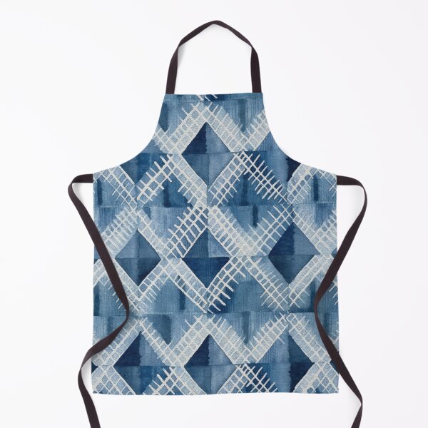 Item preview, Shibori Indigo Mudcloth Quilt Patchwork Pattern No2 designed and sold by Atomura.