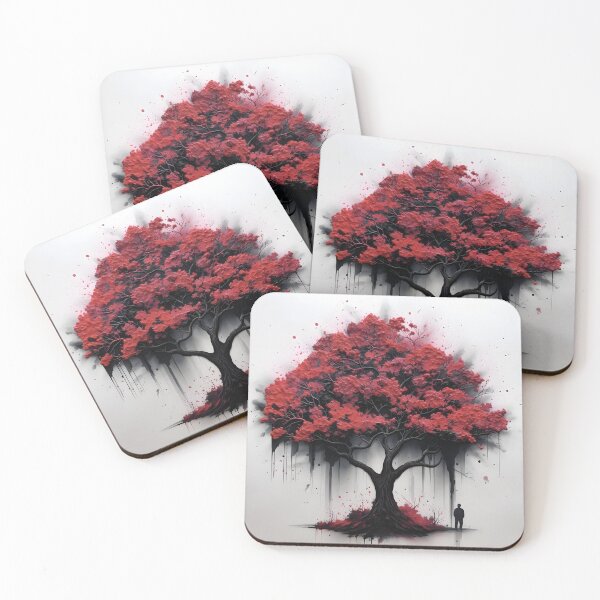 Item preview, Autumn Maple Tree Painting designed and sold by inkArtistryfine.