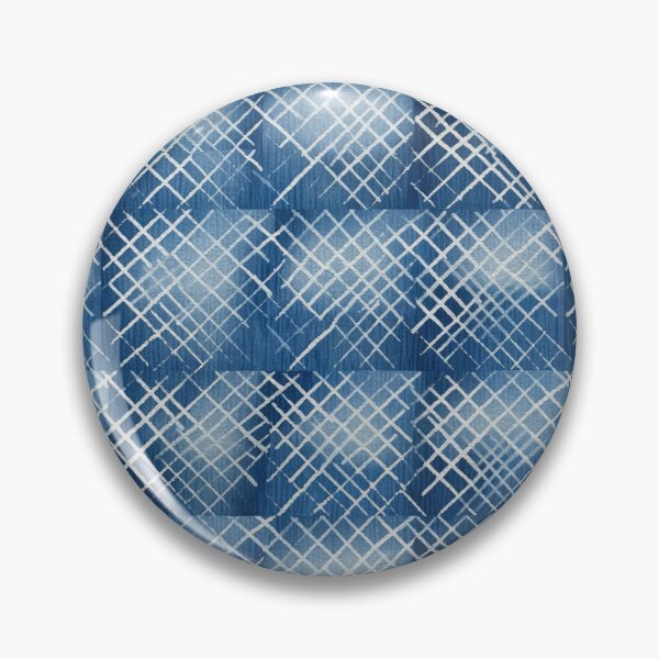 Item preview, Shibori Indigo Mudcloth Quilt Patchwork Pattern No1 designed and sold by Atomura.