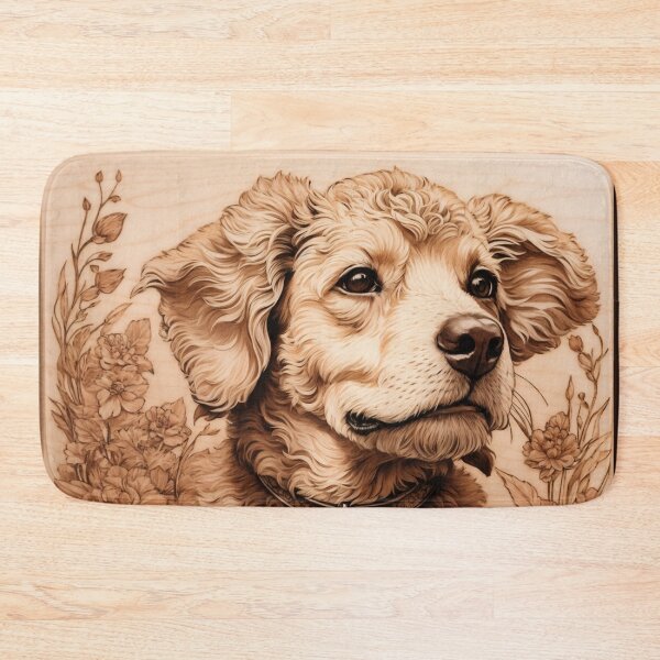 Item preview, Poodle: The Elegant Beauty of Wood (Pyro Pets Art - 017) designed and sold by pyropetsart.