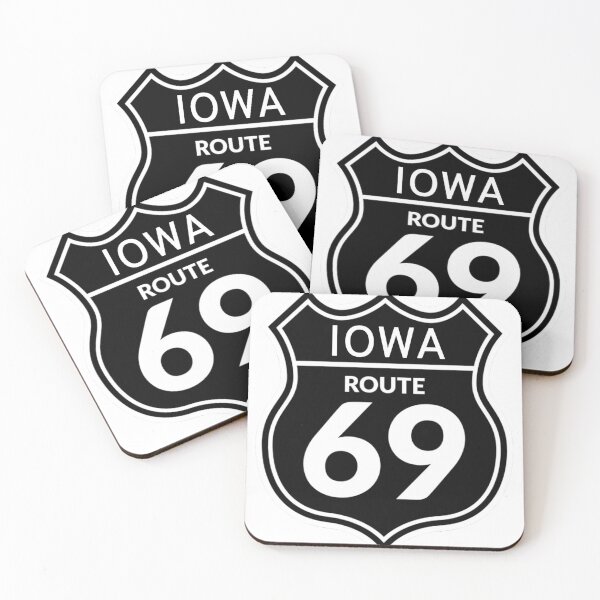 Item preview, Highway road sign Iowa Route 69 designed and sold by GreenGuyTees.
