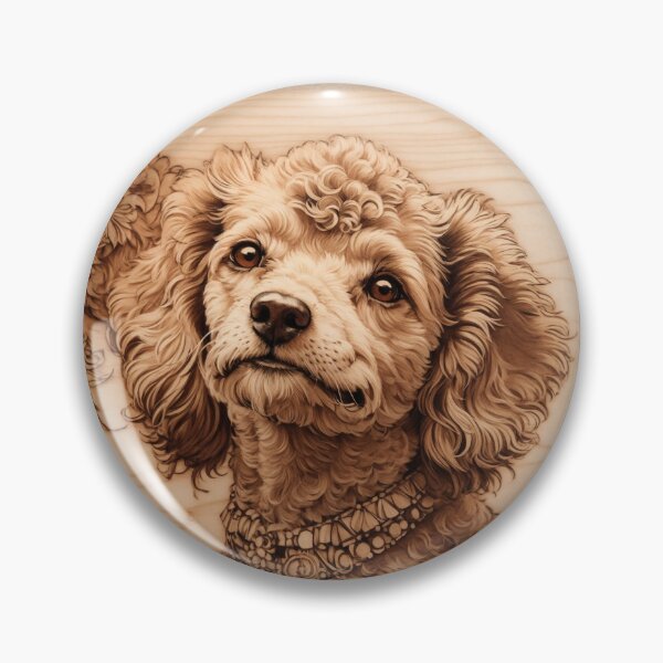 Item preview, Poodle: The Elegant Beauty of Wood (Pyro Pets Art - 018) designed and sold by pyropetsart.