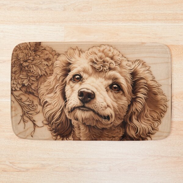 Item preview, Poodle: The Elegant Beauty of Wood (Pyro Pets Art - 018) designed and sold by pyropetsart.