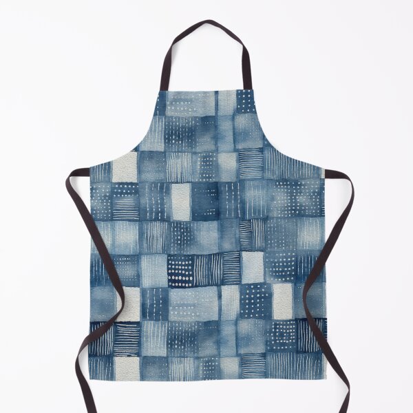 Item preview, Shibori Indigo Mudcloth Quilt Patchwork Pattern No4 designed and sold by Atomura.