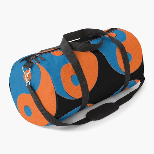Item preview, Yin Yang symbol design in orange and blue mosaic pattern designed and sold by DaveDanchuk.