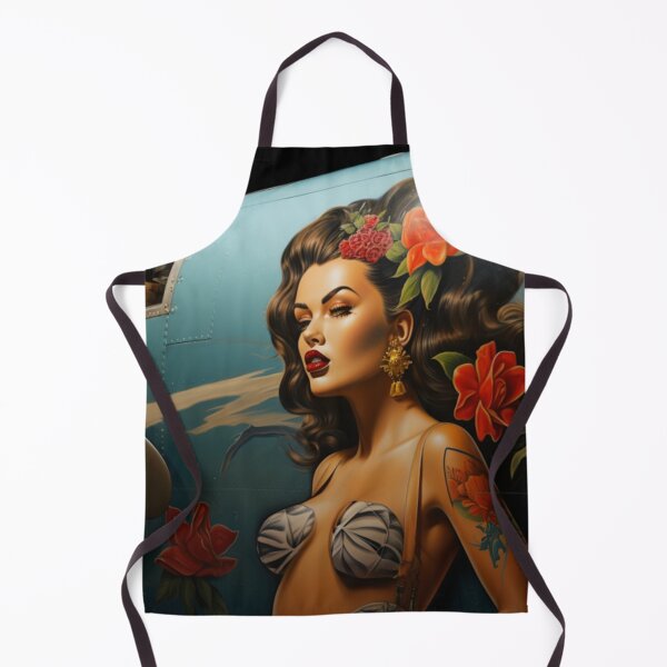 Item preview, Woman on the Nose - WW2 Bomber nose art -re imagined designed and sold by shakespeare1212.