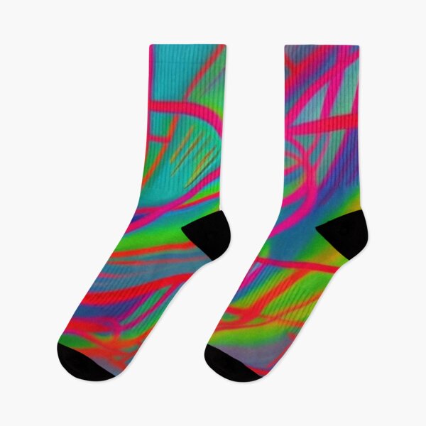 Item preview, Abstract Colorful Red Streaks on Green and Blue designed and sold by calibrit.