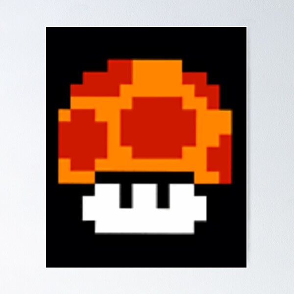 Aperçu de l'œuvre Méga champignon 8 bits créée et vendue par ikonnreuyzl15.