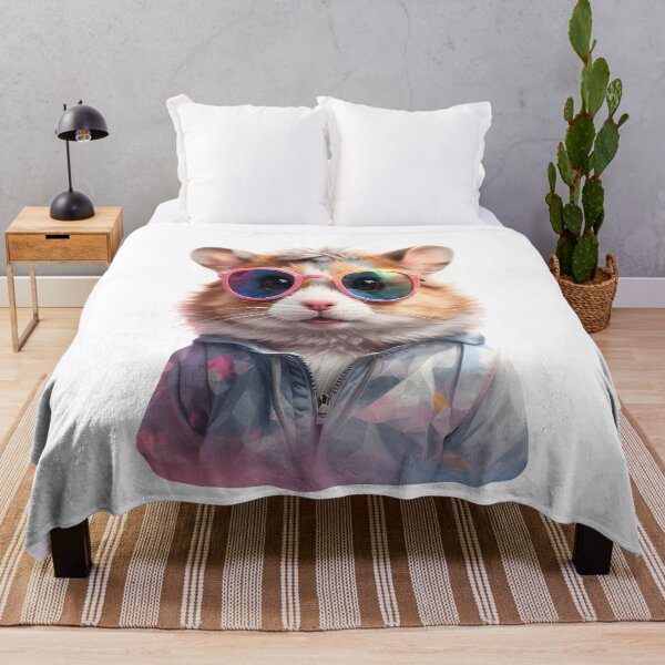 Item preview, Colorful Hamster with Sunglasses: Whimsical Style Art ,hamster lovers designed and sold by ratchawoot.