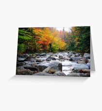 Rocky Creek Autumn Scenic Greeting Card