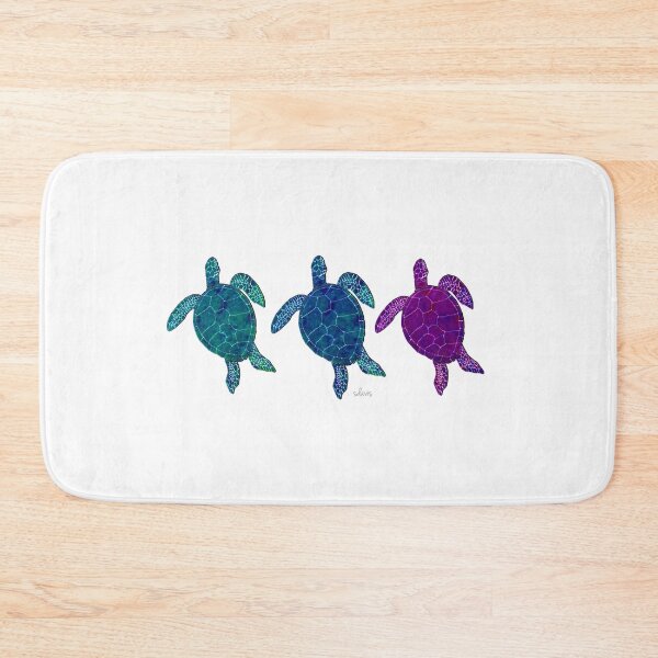 Item preview, Sea Turtles 6C green blue purple designed and sold by mandalafractal.