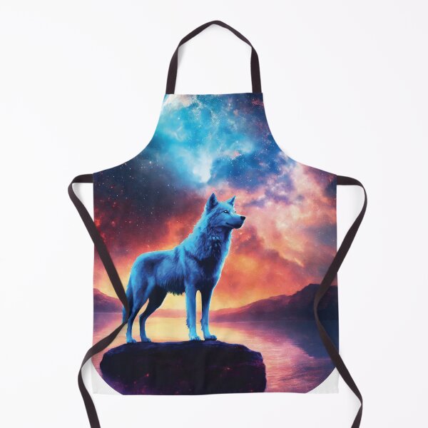 Item preview, Blue Wolf with Water and Clouds designed and sold by alw951.