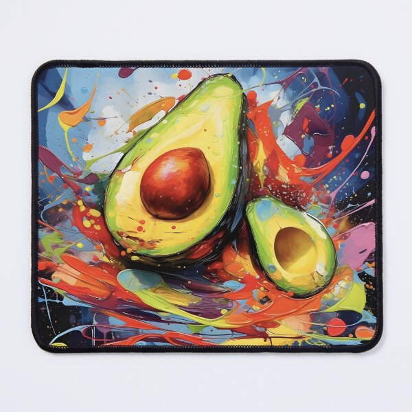 Item preview, Colorful avocado painting designed and sold by inkArtistryfine.