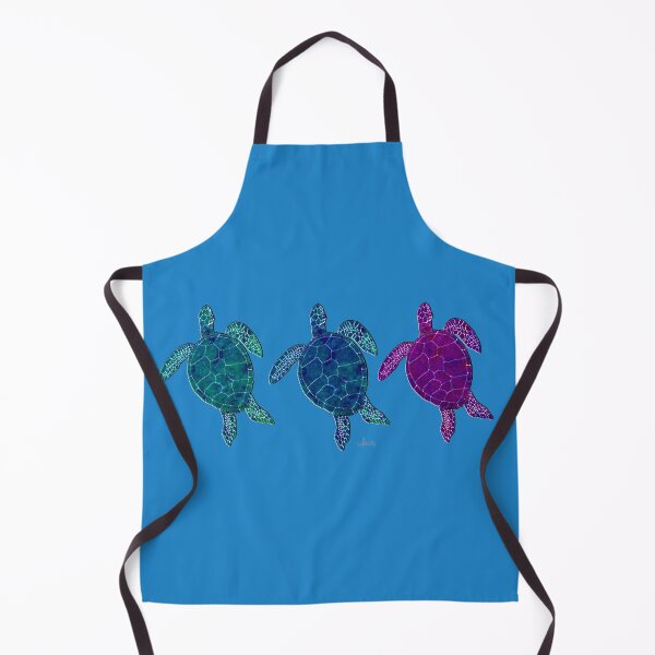 Item preview, Sea Turtles 6C green blue purple designed and sold by mandalafractal.
