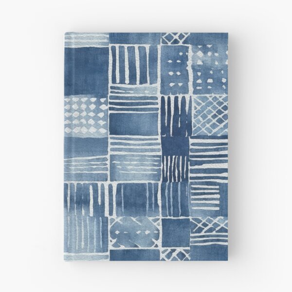 Item preview, Shibori Indigo Mudcloth Quilt Patchwork Pattern No8 designed and sold by Atomura.