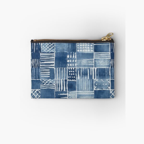 Item preview, Shibori Indigo Mudcloth Quilt Patchwork Pattern No8 designed and sold by Atomura.