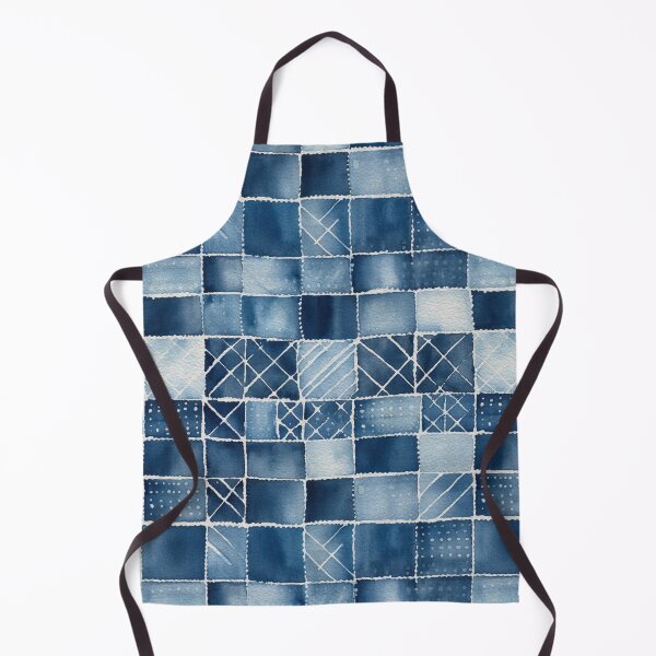 Item preview, Shibori Indigo Mudcloth Quilt Patchwork Pattern No9 designed and sold by Atomura.