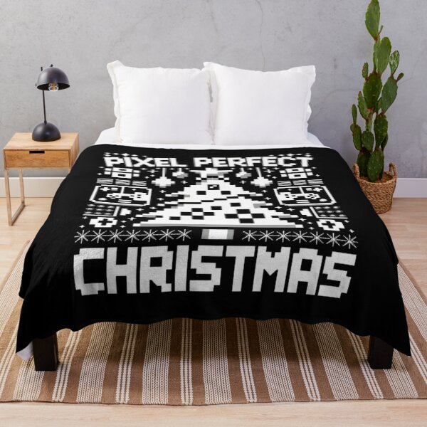 Item preview, Pixel Perfect Christmas – Retro Pixelated Tree with Gaming Power-Ups designed and sold by PixelPunkster.