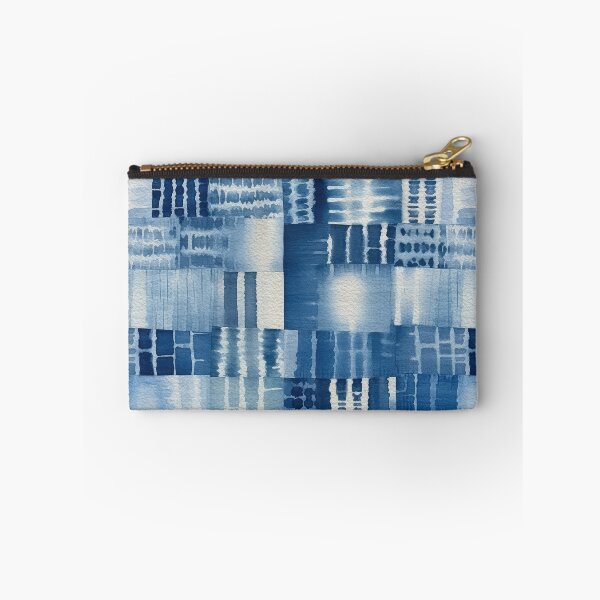 Item preview, Shibori Indigo Mudcloth Quilt Patchwork Pattern No10 designed and sold by Atomura.