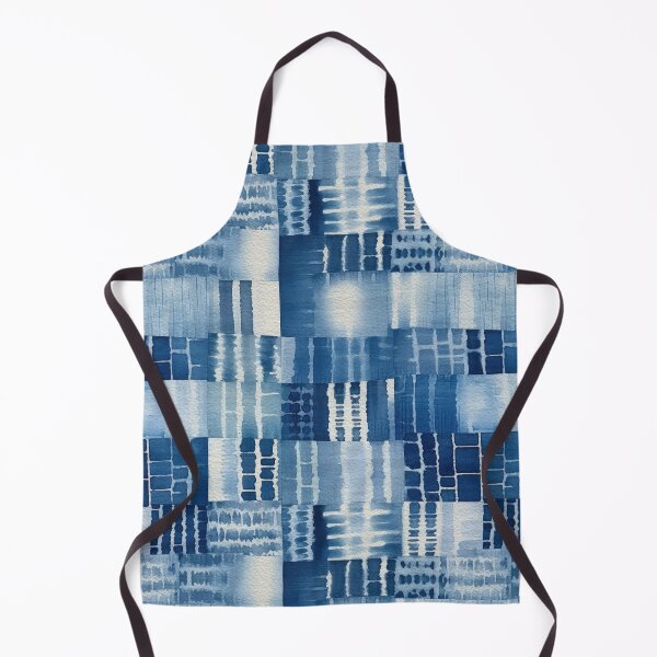 Item preview, Shibori Indigo Mudcloth Quilt Patchwork Pattern No10 designed and sold by Atomura.