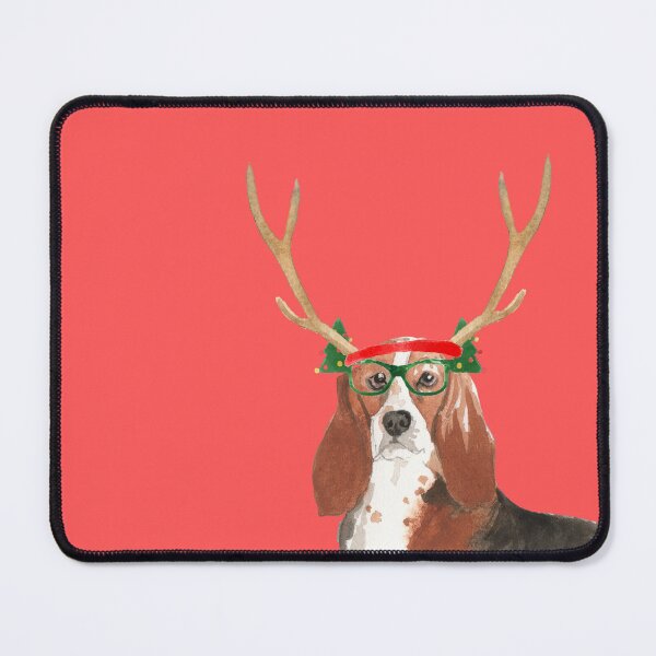 Item preview, Basset Hound Christmas Dog  designed and sold by beastieboutique.