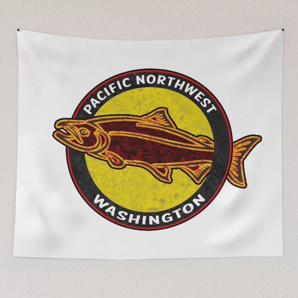 Item preview, Washington Pacific Northwest Salmon designed and sold by Travel Time.