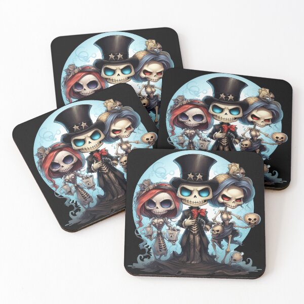 Item preview, Dark Skeletons Cute Girl Power Family designed and sold by PugD.