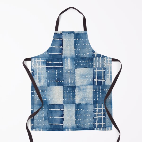 Item preview, Shibori Indigo Mudcloth Quilt Patchwork Pattern No11 designed and sold by Atomura.