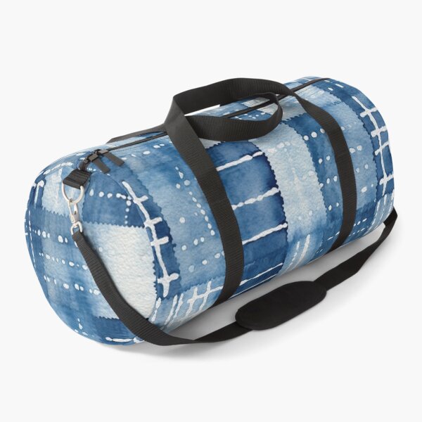 Item preview, Shibori Indigo Mudcloth Quilt Patchwork Pattern No11 designed and sold by Atomura.