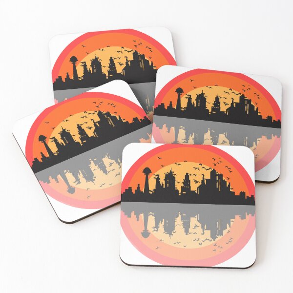 Item preview, The light of the afternoon sky behind the upside-down city designed and sold by Akhsanal Huda El Has.
