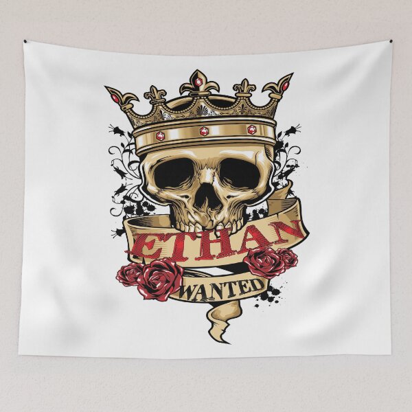 Item preview, Name Ethan King of Skulls Wanted designed and sold by ProjectX23.