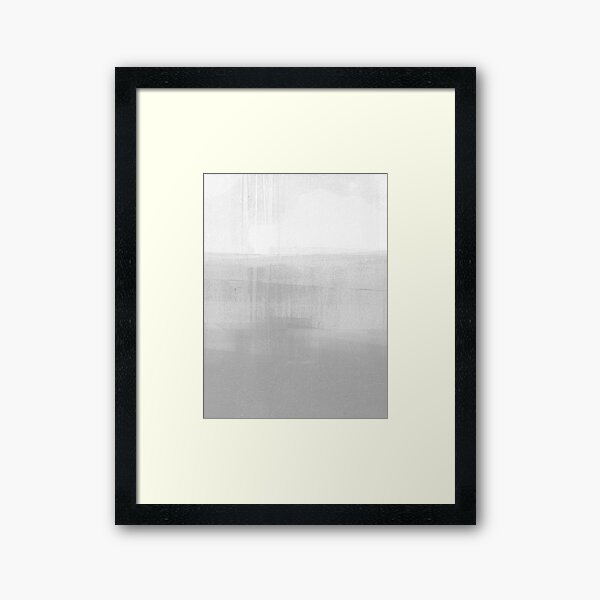 Aperçu de l'œuvre Paysage abstrait minimaliste gris horizon créée et vendue par Janine Aykens.